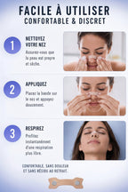 Boostez votre respiration – Bandes nasales performance